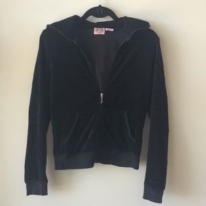 2/$20 Juicy couture black hooded zip up jacket